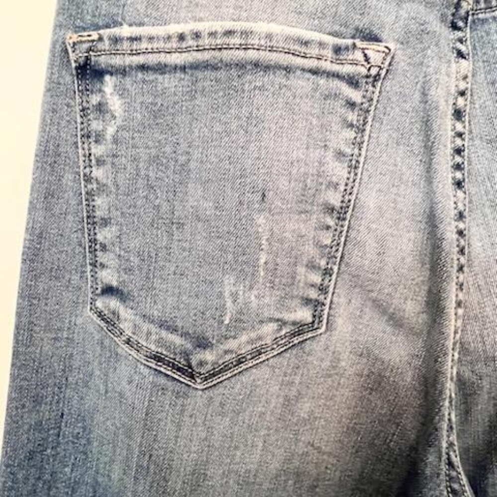 NWT!! Flying Monkey Y3230 Light Wash Super High Waisted Raw Hem Flare Denim Jean - Picture 7 of 13